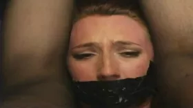 The girl is having her first experience as a submissive