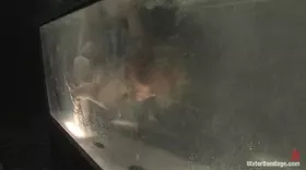 Le maître adore le water bondage