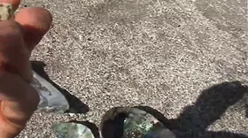 Sextape de notre balade à la mer et baise sur les rochers