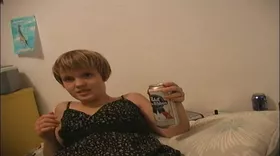 Amateur duo of naughty young lesbians
