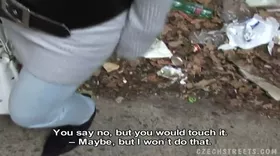 He fucks two naughty girls outdoors