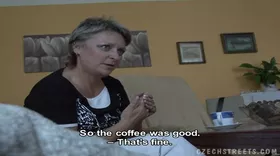 A mature amateur follows him home to get fucked