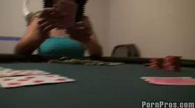 My ex-girlfriend offered her mouth and her pussy after losing at poker