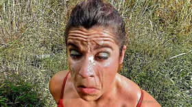 Sammi Starfish loves facial cumshots and dildo penetration
