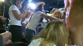 Girls who just wanted to have a good time end up sucking cocks and getting fucked by strippers