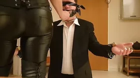 A powerful man submits to a sadistic woman