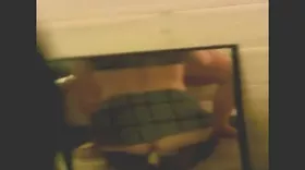 She impales herself on a dildo while she sucks my cock