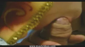 Whipped cream blowjob with a pretty girl in the flesh